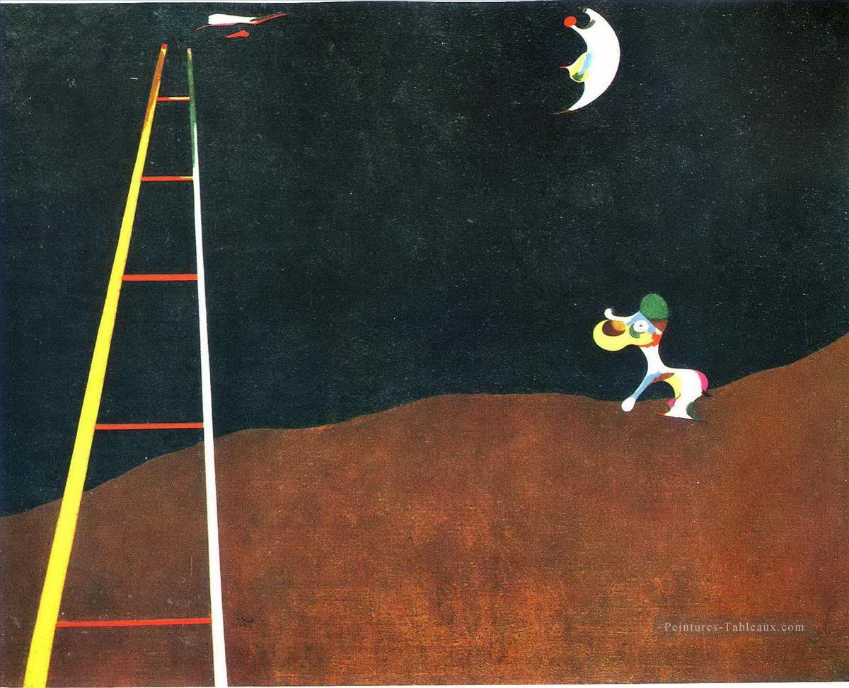 Chien qui aboie à la lune Joan Miro Peintures à l'huile